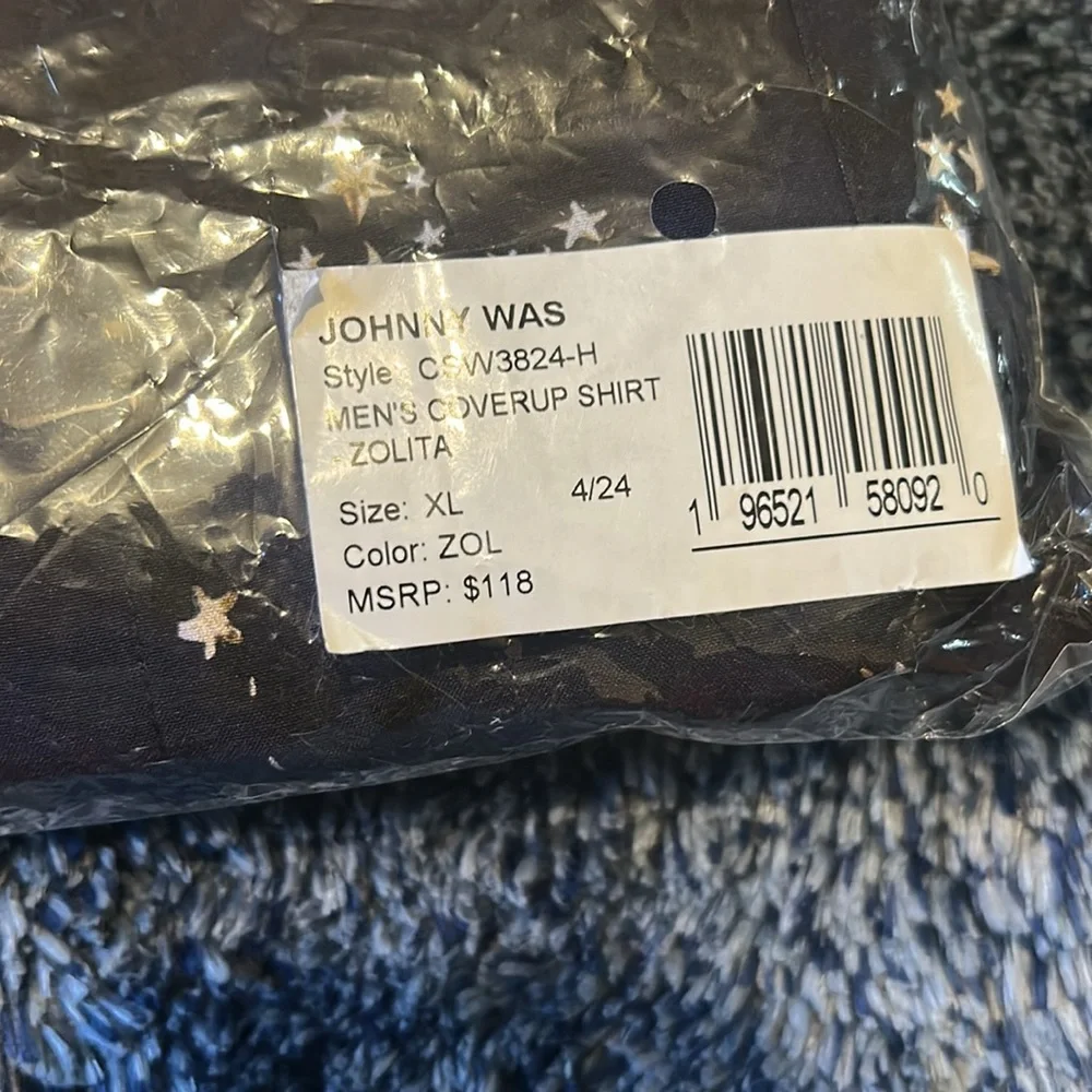 Johnny Was Midnight Celestial Print Shirt - Picture 11 of 11